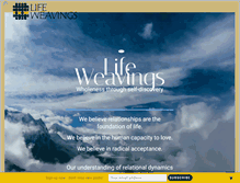 Tablet Screenshot of lifeweavings.org